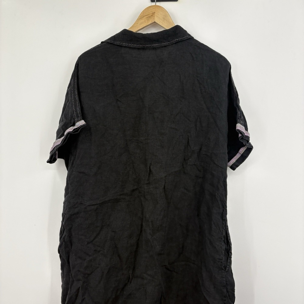 Anthropologie Payal Pratap Linen Midi Dress Medium Capsule Minimalist Lagenlook - Picture 7 of 7